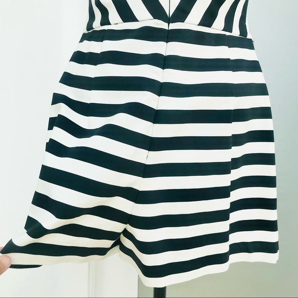 Zara skort black/white striped romper jumpsuit - Picture 3 of 7